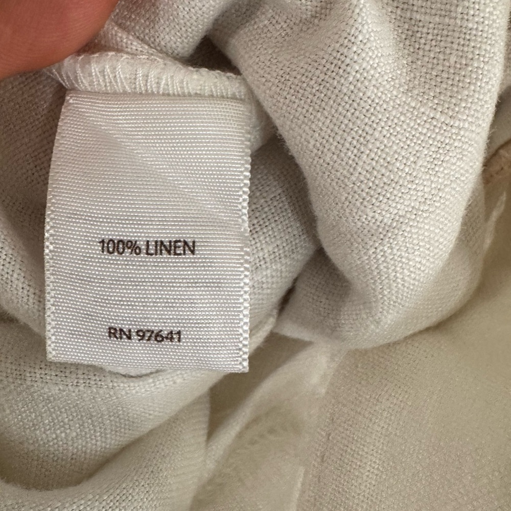 J. Jill Love Linen Pants – White - Picture 4 of 7